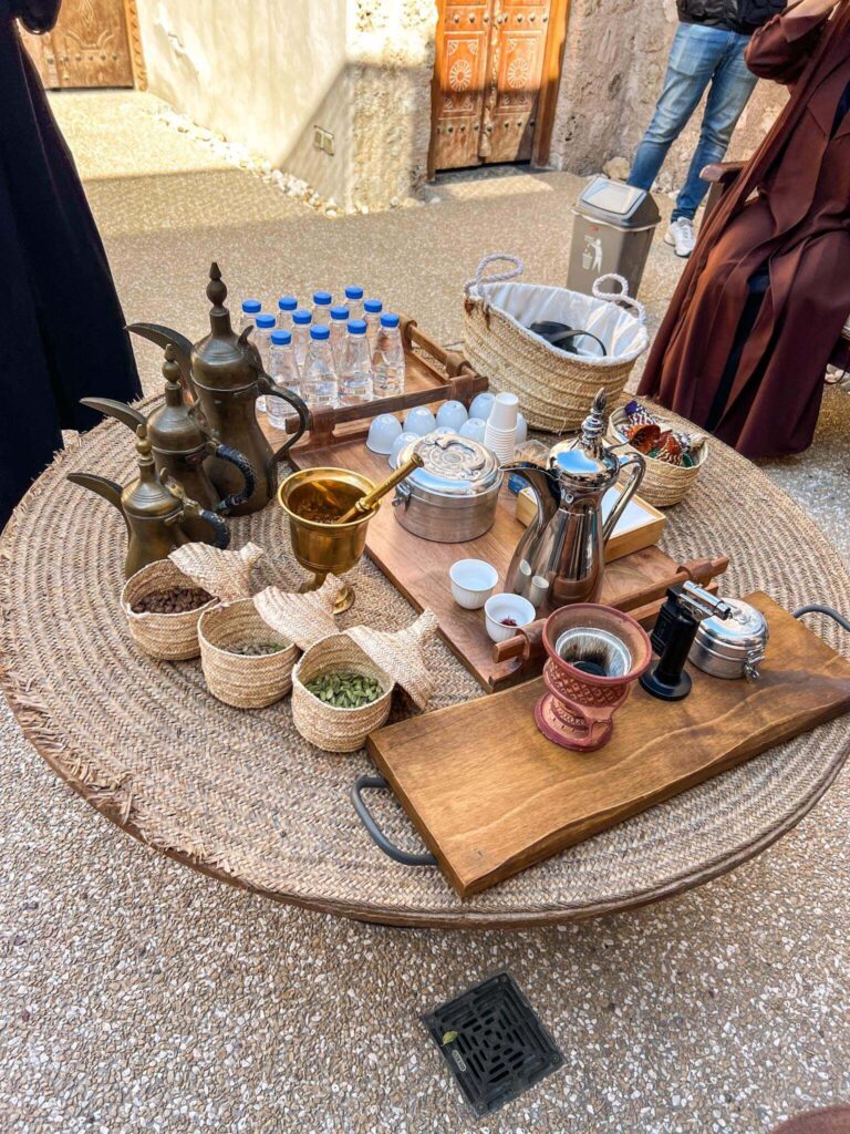 traditional Emirati food: Arabic coffee