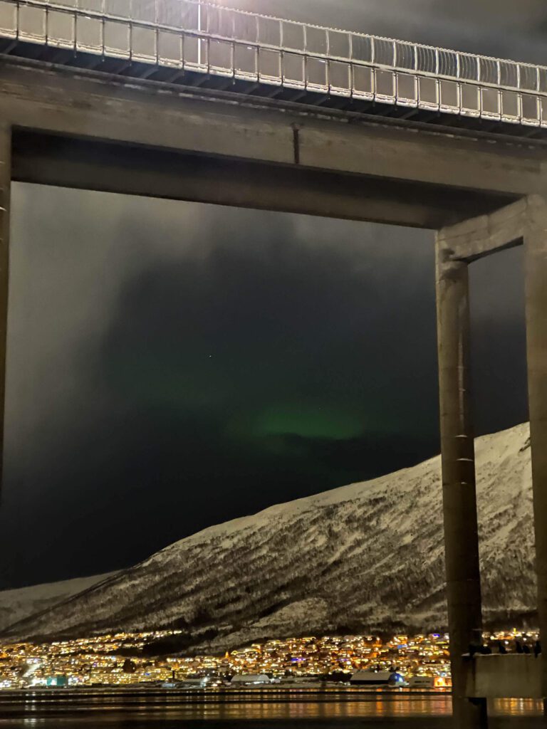 northern lights visible from Tromsø city centre