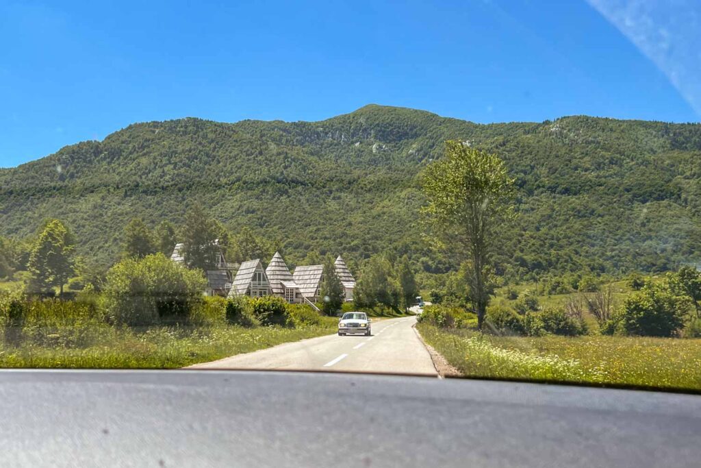 driving in Montenegro on paved mountain roads