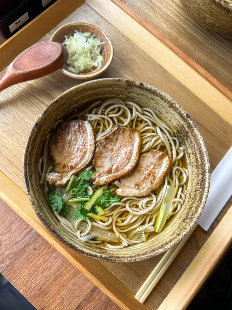 Food in kyoto: kamo nanban soba