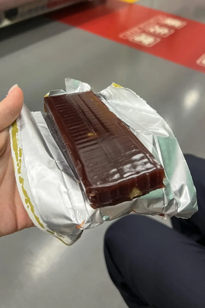 Yōkan (Sweet Bean Jelly), a local food from Nikko, Japan