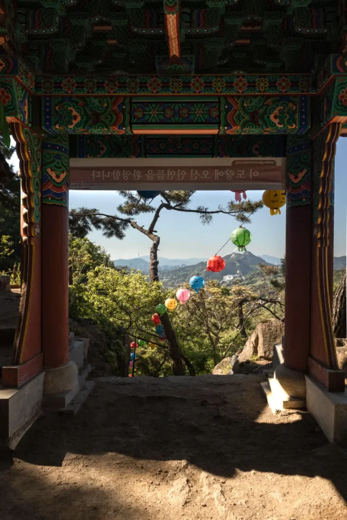 View of Seoul from Geumsunsa Temple