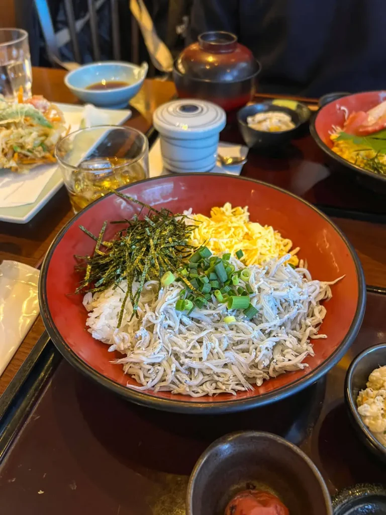 Kamakura famous fish: Shirasu whitebait