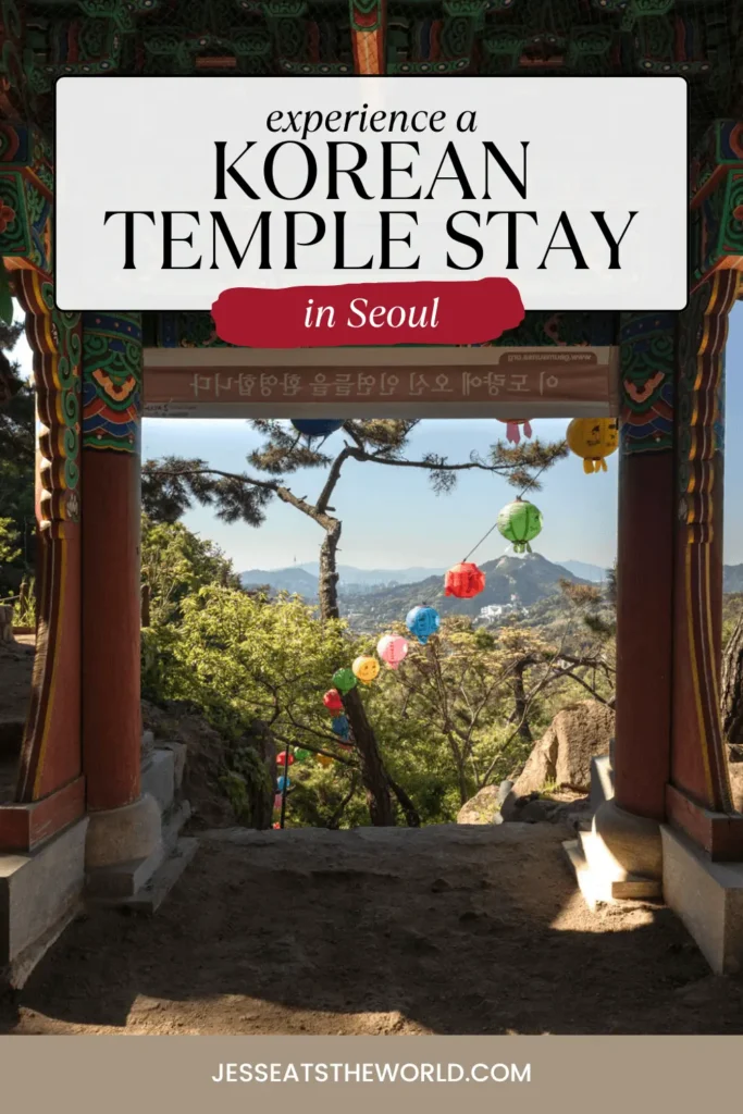 Temple stay in Seoul, South Korea pin