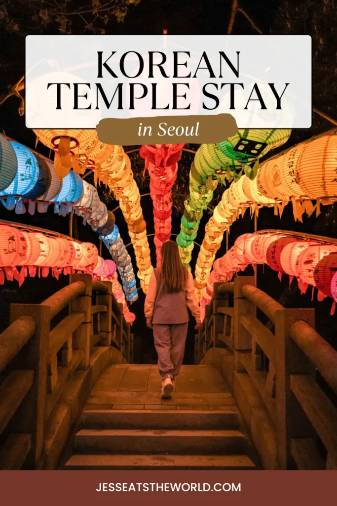 Temple stay in Seoul, South Korea pin