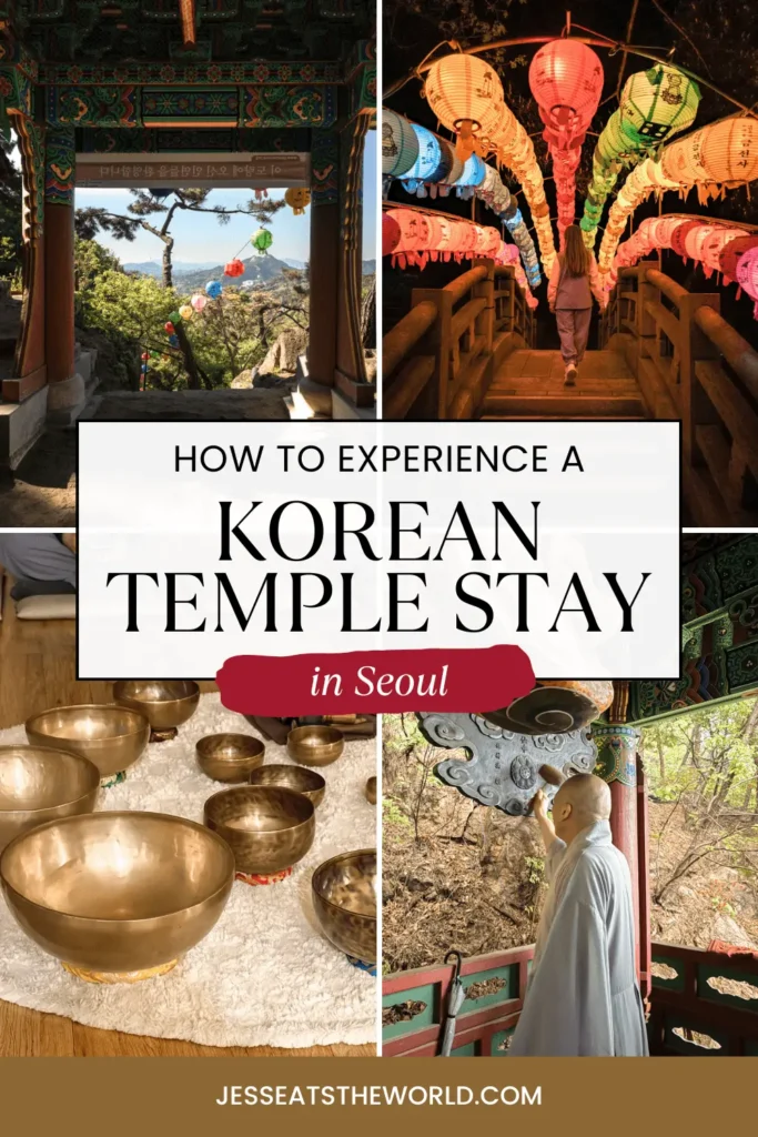 Temple stay in Seoul, South Korea pin
