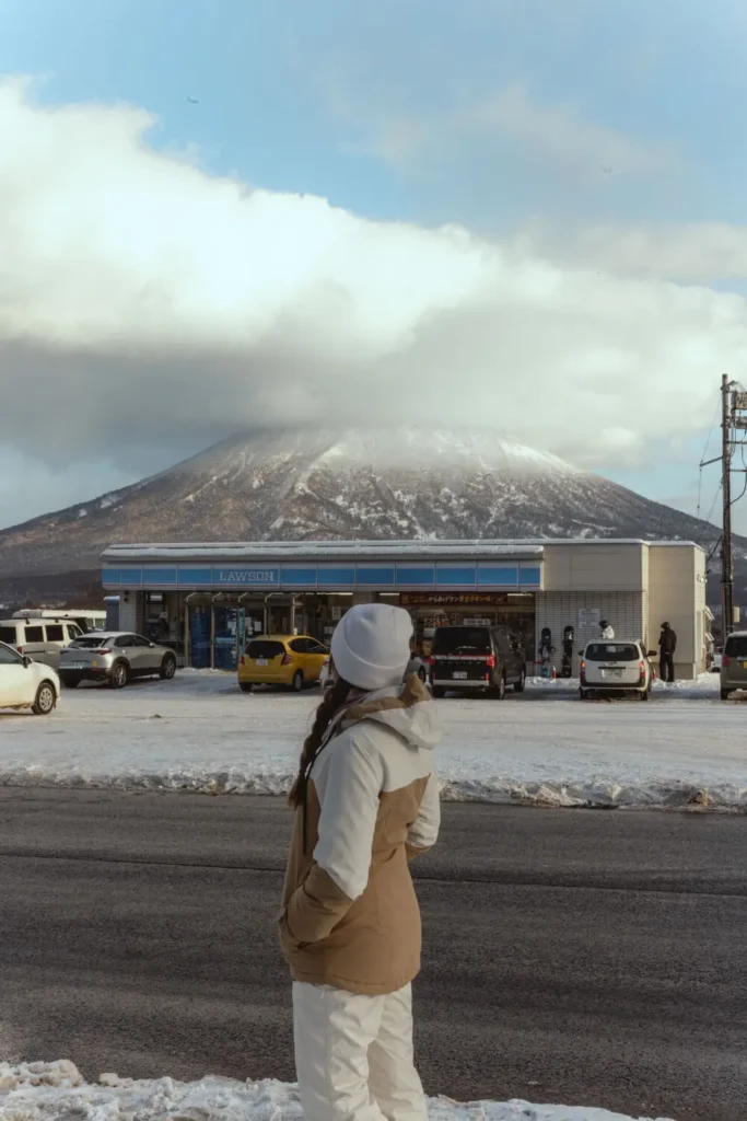 What to wear in Hokkaido, Japan: ski jacket and snow trousers