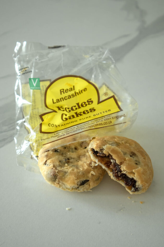 Eccles Cakes, traditional food from Manchester, UK